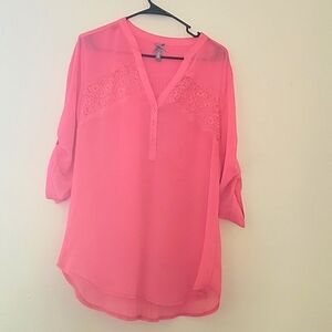 Beautiful silky blouse with slit back